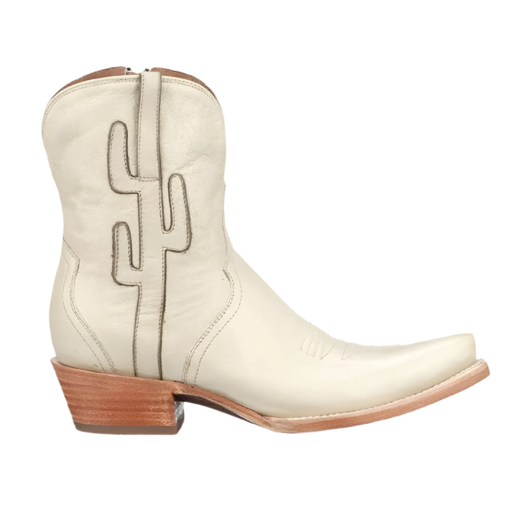 Lucchese April Prickly Plant Boot - Cream WOMEN - Footwear - Boots - Booties LUCCHESE BOOT CO.