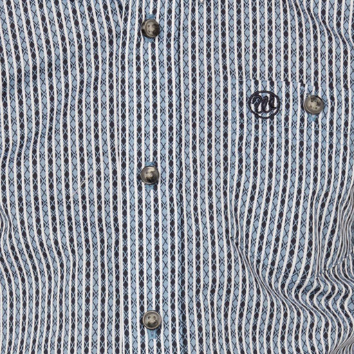 * Wrangler Boy's Striped Geo Print Shirt - FINAL SALE KIDS - Boys - Clothing - Shirts - Long Sleeve Shirts Wrangler