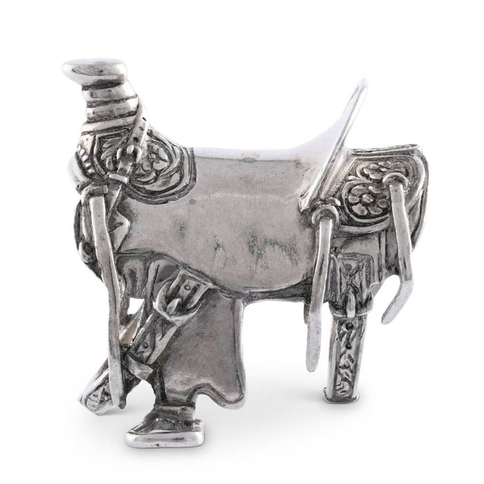 Vagabond House Pewter Cowboy Saddle Napkin Ring HOME & GIFTS - Tabletop + Kitchen - Kitchen Decor Vagabond House   