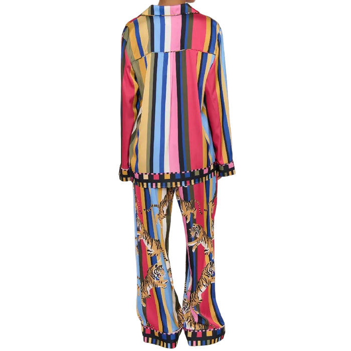 Show Me Your Mumu Classic Tiger Dreams Silky PJ Set WOMEN - Clothing - Loungewear Show Me Your Mumu
