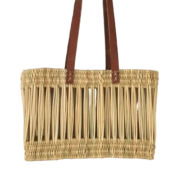 Reed Basket Shoulder Bag