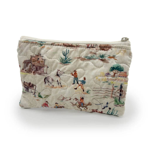 Retro Small Cowboy Makeup Bag ACCESSORIES - Luggage & Travel - Cosmetic Bags Ida Mae Home