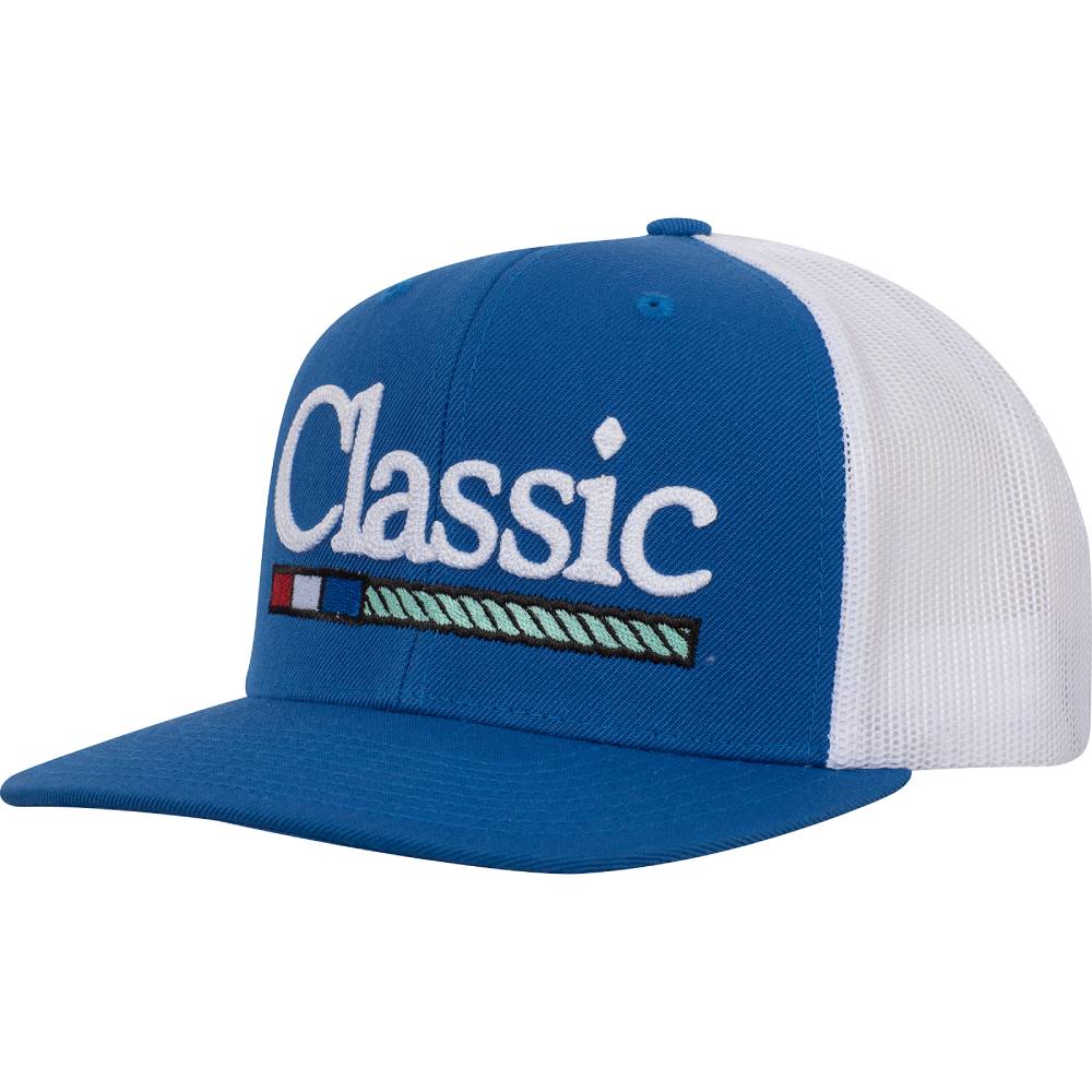 Classic Equine Caps Large Chain Stitch Logo HATS - BASEBALL CAPS Classic Equine Royal/ White  