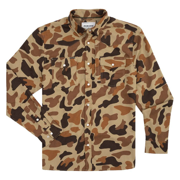 Poncho The Flannel Delta Cowboy Western Shirt - Slim Fit