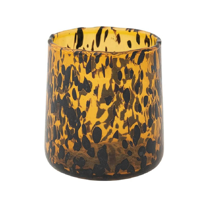 Confetti Tortoise Shell Drinking Glass - 10 oz HOME & GIFTS - Tabletop + Kitchen - Drinkware + Glassware Creative Co-Op