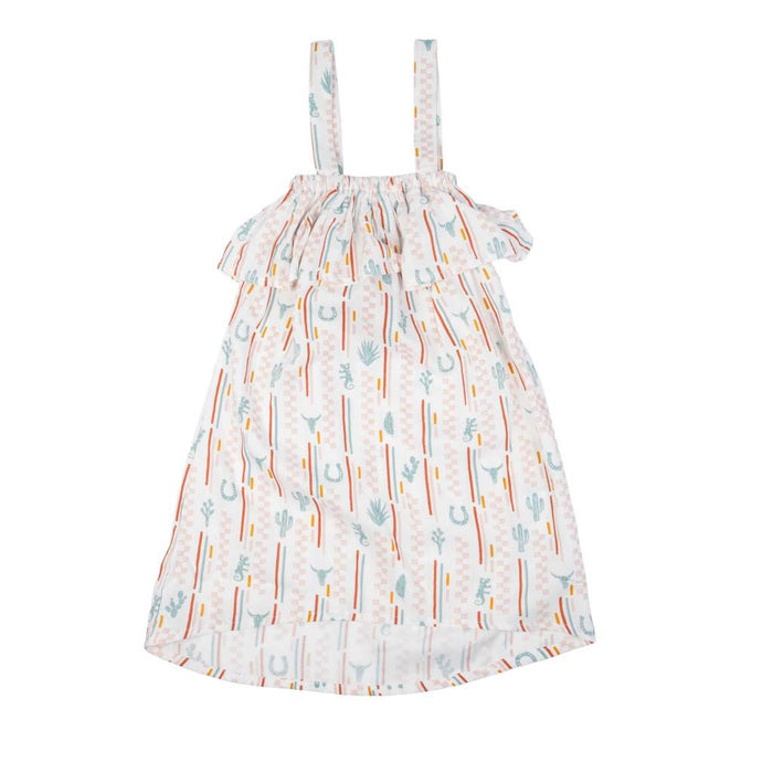 Roper Girl's Checker Western Stripe Dress