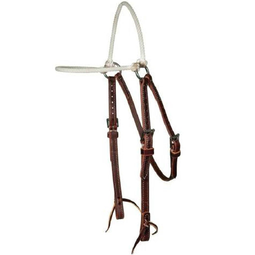 Professional's Choice Burgundy Lariat Rope Browband Training Headstall Tack - Training Professional's Choice