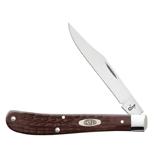 Case Brown Synthetic Barehead Slimline Trapper Knives W.R. Case