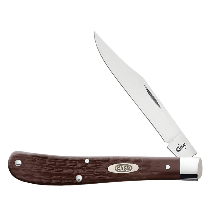 Case Brown Synthetic Barehead Slimline Trapper Knives W.R. Case