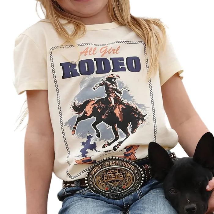 Cruel Denim Girl's "All Girl Rodeo" Cream Tee KIDS - Girls - Clothing - T-Shirts Cruel Denim