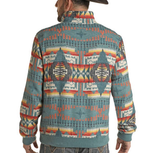 Rock & Roll Denim Men's Aztec Henley Pullover MEN - Clothing - Pullovers & Hoodies Panhandle   