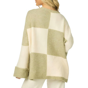 Mud Pie Oaklyn Checker Sweater WOMEN - Clothing - Sweaters & Cardigans Mud Pie   