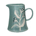 Hand Painted Stoneware Relief Floral Pitcher - 2 Quart HOME & GIFTS - Tabletop + Kitchen - Kitchen Decor Creative Co-Op