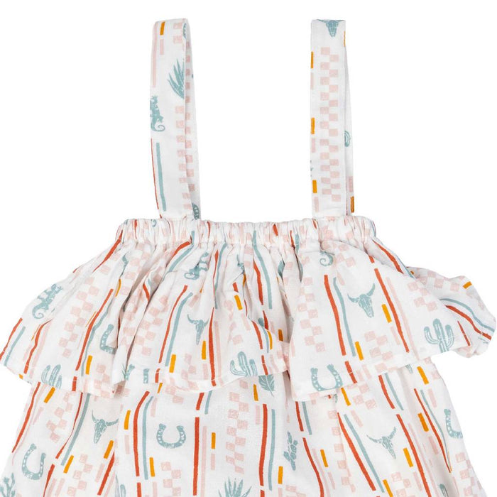 Roper Girl's Checker Western Stripe Dress