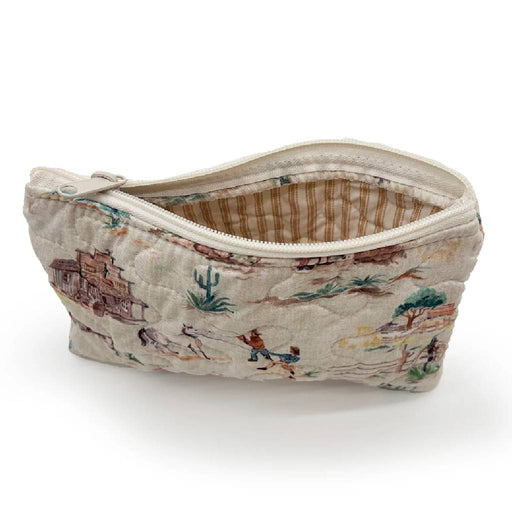 Retro Small Cowboy Makeup Bag ACCESSORIES - Luggage & Travel - Cosmetic Bags Ida Mae Home
