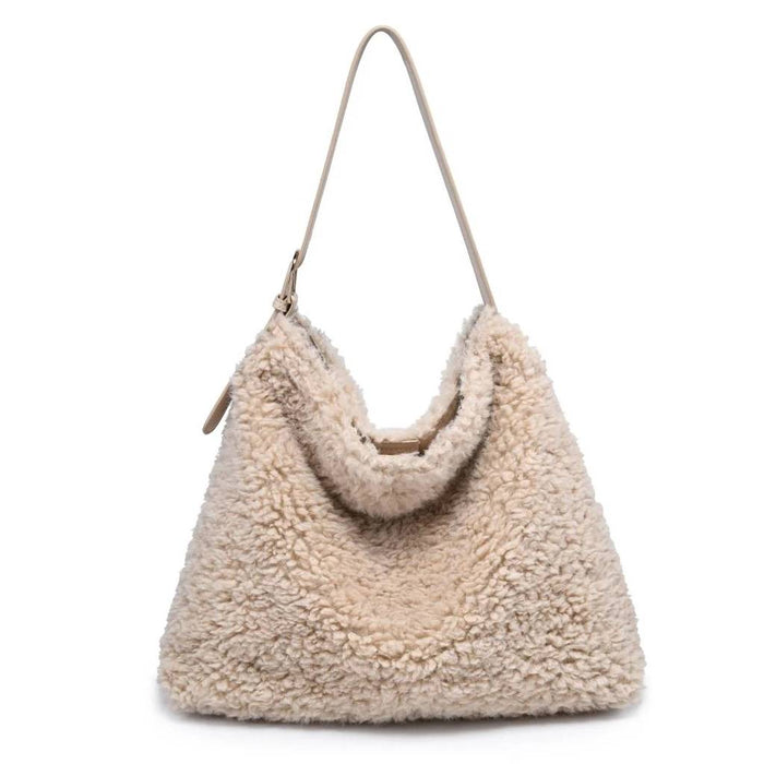Neve Sherpa Cream Tote Bag