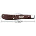 Case Brown Synthetic Barehead Slimline Trapper Knives W.R. Case