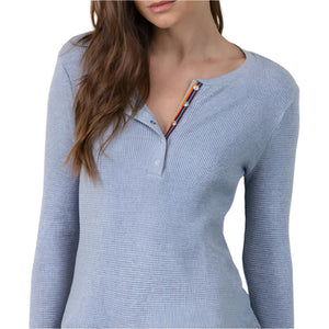 Dylan Thermal Henley Top WOMEN - Clothing - Tops - Long Sleeved Dylan