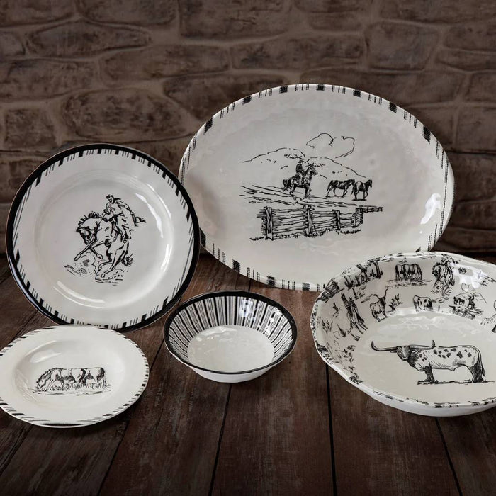 Ranch Life Melamine Serving Bowl HOME & GIFTS - Tabletop + Kitchen - Serveware & Utensils HiEnd Accents
