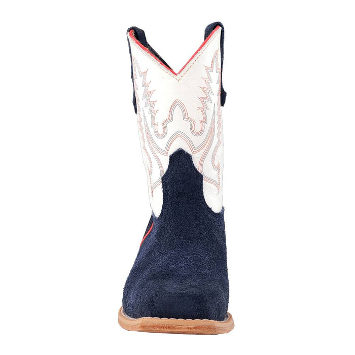 R. Watson Youth Navy Roughout Cutter Toe Boot KIDS - Footwear - Boots R Watson