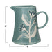 Hand Painted Stoneware Relief Floral Pitcher - 2 Quart HOME & GIFTS - Tabletop + Kitchen - Kitchen Decor Creative Co-Op