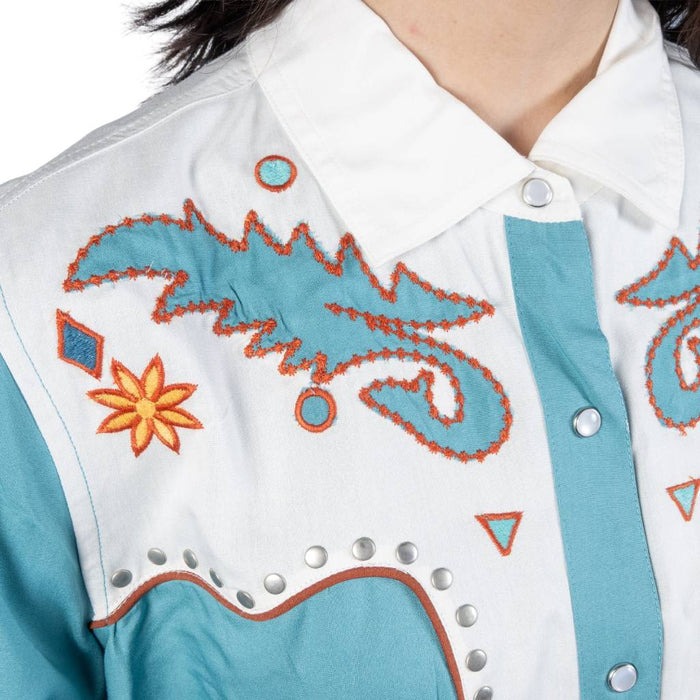 Panhandle Slim Women's Stud Applique Pearl Snap Western Shirt