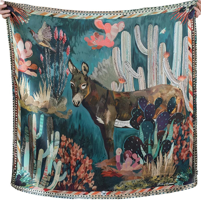 Fringe Scarves "Burro Country" Long Wild Rag ACCESSORIES - Additional Accessories - Wild Rags & Scarves Fringe Scarves   