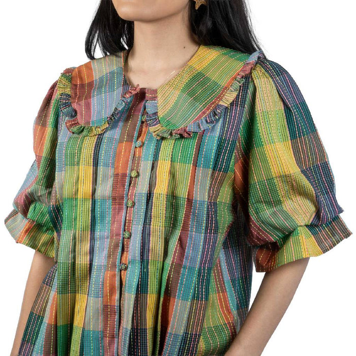 Ivy Jane Plaid Green Top WOMEN - Clothing - Tops - Short Sleeved Ivy Jane