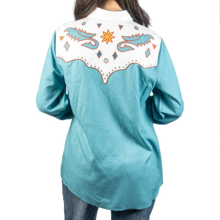 Panhandle Slim Women's Stud Applique Pearl Snap Western Shirt