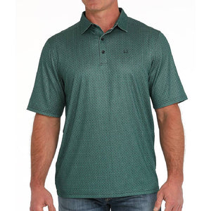 Cinch Men's Arenaflex Geo Print Polo Shirt