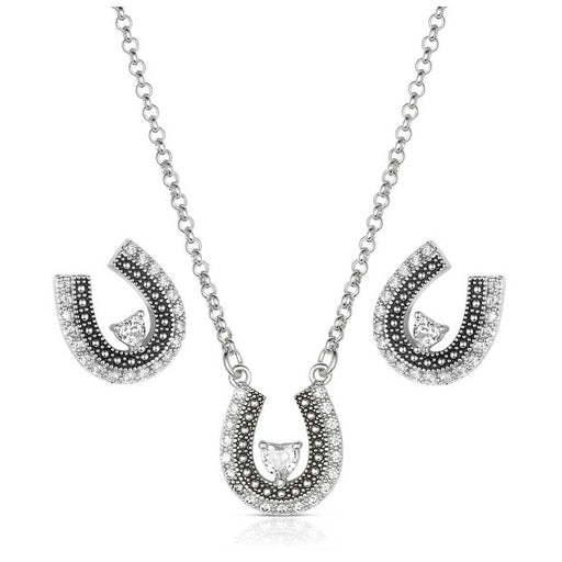 Montana Silversmiths Lovely and Lucky Horseshoe Jewelry Set WOMEN - Accessories - Jewelry - Jewelry Sets Montana Silversmiths