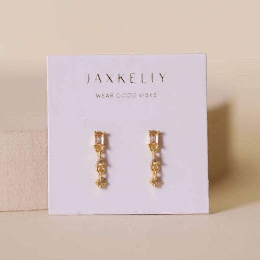 Mini Champagne Baguette Drop Earrings WOMEN - Accessories - Jewelry - Earrings JaxKelly