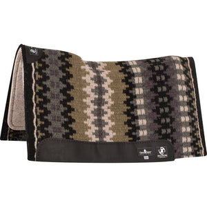 Classic Equine Zone Wool Top Pad 34" x 38" Tack - Saddle Pads Classic Equine Black/Cashmere 3/4" 