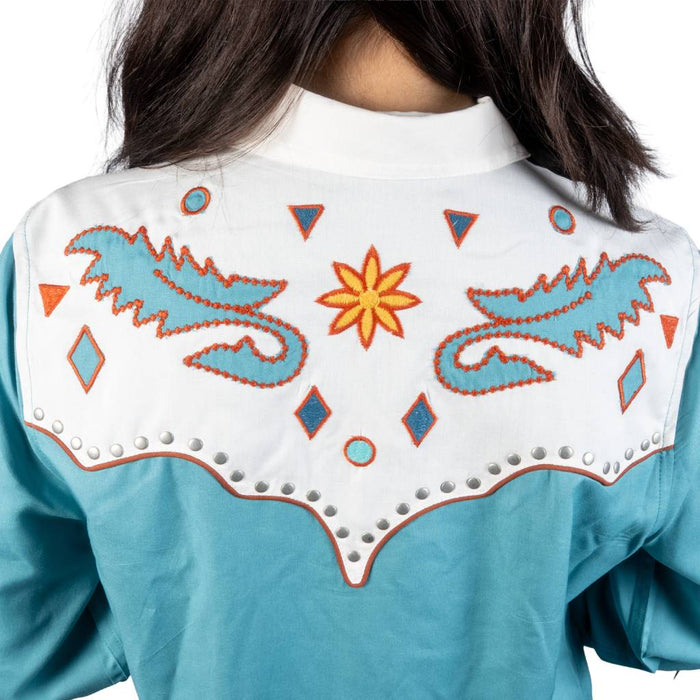 Panhandle Slim Women's Stud Applique Pearl Snap Western Shirt