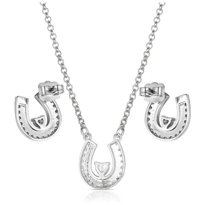 Montana Silversmiths Lovely and Lucky Horseshoe Jewelry Set WOMEN - Accessories - Jewelry - Jewelry Sets Montana Silversmiths