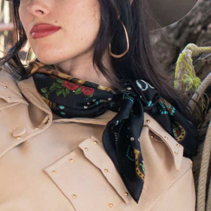 Fringe Scarves "Hold Your Horses" Long Wild Rag ACCESSORIES - Additional Accessories - Wild Rags & Scarves Fringe Scarves   