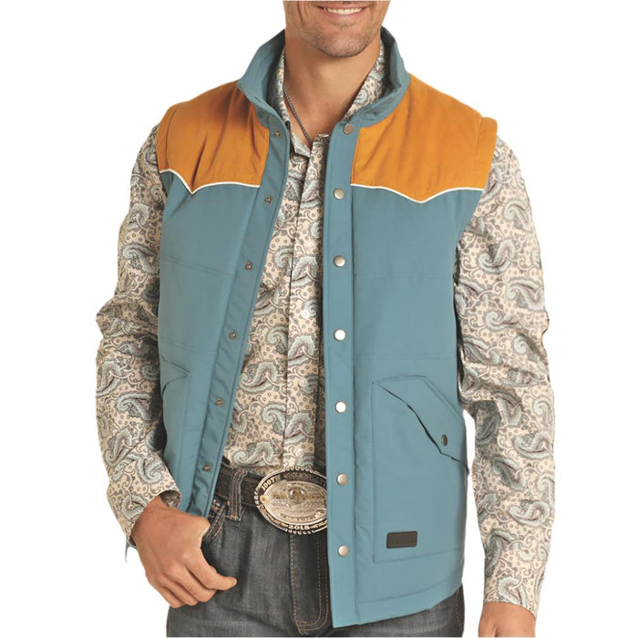 Rock & Roll Denim Men's Vest — Teskeys