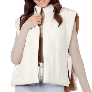 Mud Pie Dixie Reversible Puff Vest WOMEN - Clothing - Outerwear - Vests Mud Pie   