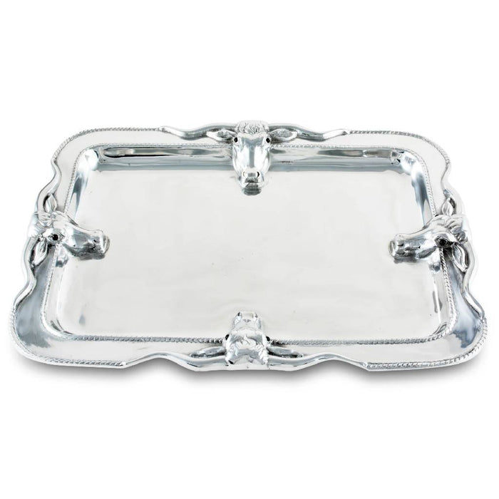 Large Longhorn Platter HOME & GIFTS - Tabletop + Kitchen - Serveware & Utensils Arthur Court