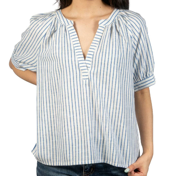 Dylan Marin Stripe Top WOMEN - Clothing - Tops - Short Sleeved Dylan