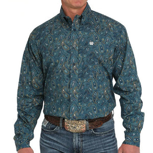 Cinch Men's Paisley Button Down Western Shirt MEN - Clothing - Shirts - Long Sleeve Cinch