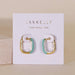 Gold Rectangle Hoop Earrings WOMEN - Accessories - Jewelry - Earrings JaxKelly