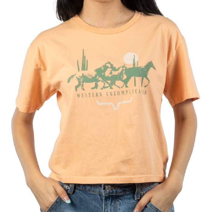 Kimes Ranch Women's Peach Plains Stampede Tee WOMEN - Clothing - Tops - Short Sleeved Kimes Ranch