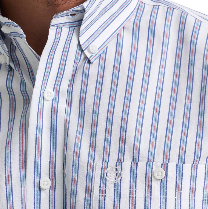 Wrangler Men's George Strait Stripe Button Down Shirt MEN - Clothing - Shirts - Short Sleeve Wrangler