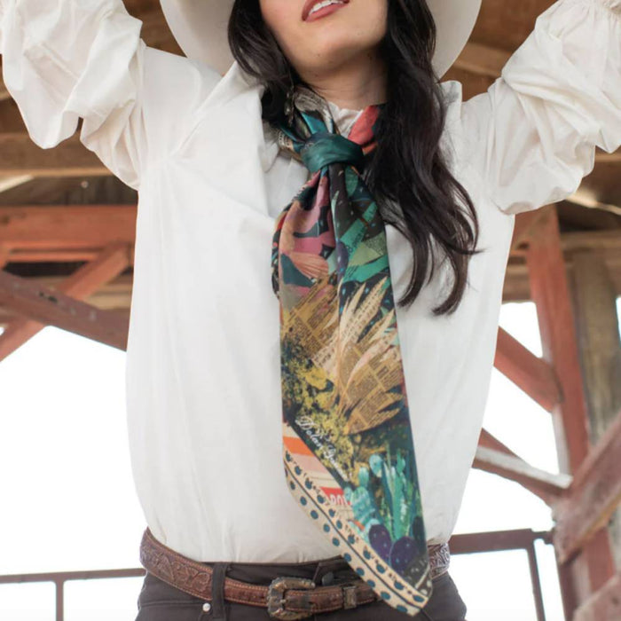 Fringe Scarves "Burro Country" Long Wild Rag ACCESSORIES - Additional Accessories - Wild Rags & Scarves Fringe Scarves   