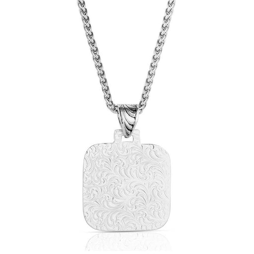 Montana Silversmiths Silver Square Ironwood Cross Necklace MEN - Accessories - Jewelry & Cuff Links Montana Silversmiths