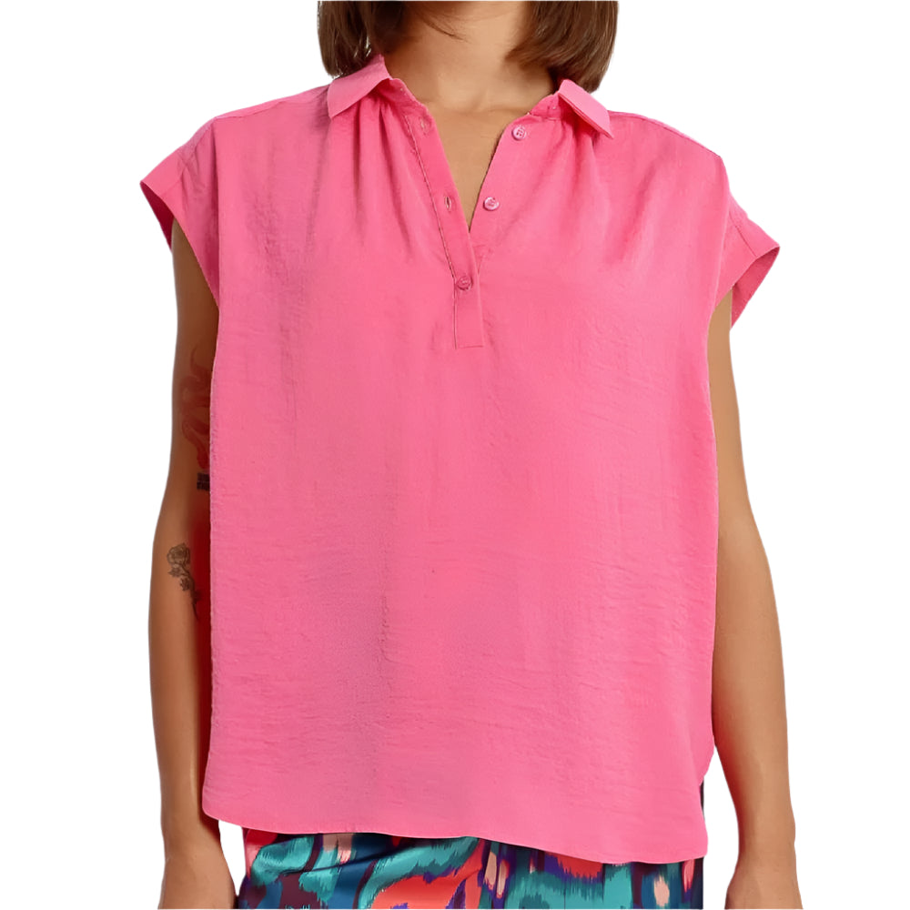 Sleeveless Blouse - Pink WOMEN - Clothing - Tops - Sleeveless Molly Bracken