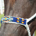 Professional's Choice Cowboy Braided Halter with Lead Tack - Halters & Leads Professional's Choice White/Royal
