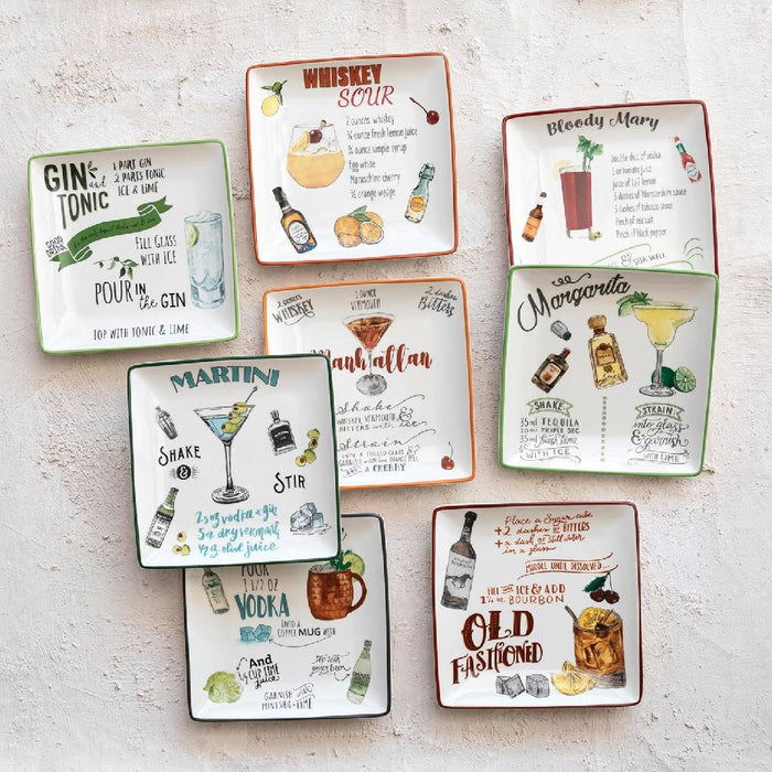 Stoneware Recipe Plate - Margarita HOME & GIFTS - Home Decor - Decorative Accents Creative Co-Op