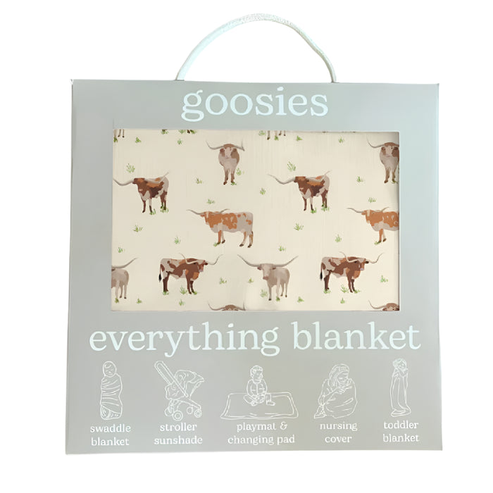 Longhorn Cows - Everything Blanket KIDS - Baby - Baby Accessories Goosies